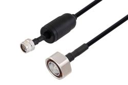 PE3C6342/WP - Waterproof IP68 7/16 DIN Male (Plug) to N Male (Plug) Low Loss Cable Using SPO-250 Coax with Times Microwave Components