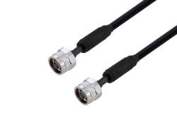 PE3C6345/WP - Waterproof IP68 N Male (Plug) to N Male (Plug) Low Loss Cable Using SPO-250 Coax with Times Microwave Components