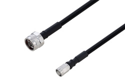 PE3C6347 - Outdoor Rated N Male to NEX10 Male Low PIM Cable Using SPO-250 Coax Using Times Microwave Parts