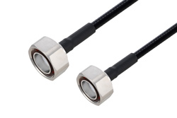 PE3C6356 - Fire Rated 7/16 DIN Male to 7/16 DIN Male Low PIM Cable Using SPF-250 Coax Using Times Microwave Parts