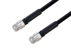 PE3C6378 - Outdoor Rated N Female to N Female Low PIM Cable Using SPO-375 Coax Using Times Microwave Parts