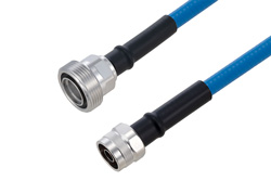 PE3C6384 - Plenum 7/16 DIN Female to N Male Low PIM Cable Using SPP-375-LLPL Coax Using Times Microwave Parts