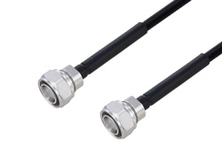 PE3C6437 - Outdoor Rated 4.3-10 Male to 4.3-10 Male Low PIM Cable Using SPO-250 Coax Using Times Microwave Parts