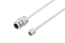PE3C6462 - N Female to SMA Male Cable Using PE-SR402AL Coax