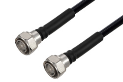 PE3C6498 - Outdoor Rated 4.3-10 Male to 4.3-10 Male Low PIM Cable Using SPO-375 Coax Using Times Microwave Parts