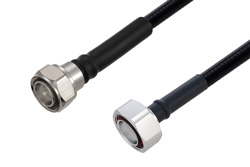 PE3C6500 - Outdoor Rated 4.3-10 Male to 7/16 DIN Male Low PIM Cable Using SPO-375 Coax Using Times Microwave Parts