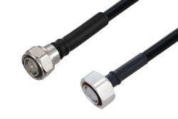 PE3C6506 - Fire Rated 4.3-10 Male to 7/16 DIN Male Low PIM Cable Using SPF-375 Coax Using Times Microwave Parts
