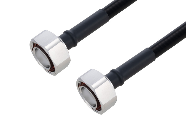 PE3C6508 - Fire Rated 7/16 DIN Male to 7/16 DIN Male Low PIM Cable Using SPF-375 Coax Using Times Microwave Parts
