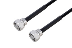 PE3C6605 - Fire Rated 4.3-10 Male to 4.3-10 Male Low PIM Cable Using SPF-250 Coax Using Times Microwave Parts