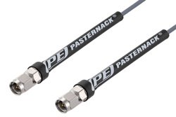 PE3C6631 - SMA Male to SMA Male Cable Using PE-P103 Coax