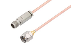PE3C6671 - 2.4mm Female to 2.4mm Male Cable Using RG405 Coax