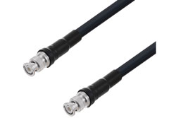 PE3C6725 - BNC Male to BNC Male Low Loss Cable Using LMR-400 Coax With Times Microwave Components