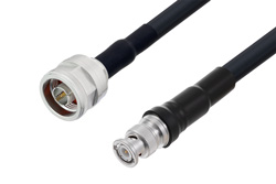 PE3C6728 - BNC Male to N Male Cable Using LMR-400-UF Coax