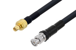 PE3C6730/HS - BNC Male to SMA Male Cable Using LMR-400 Coax with HeatShrink