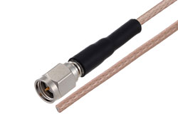 PE3C6771 - SMA Male to Straight Cut Lead Cable Using RG316 Coax