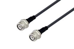PE3C6870/HS - TNC Male to TNC Male Low Loss Cable Using LMR-200-FR Coax with HeatShrink