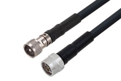 PE3C6898 - N Male to UHF Male Low Loss Cable Using LMR-400 Coax With Times Microwave Parts
