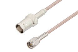 PE3C6914 - BNC Female to SMA Male Cable Using RG316-DS Coax