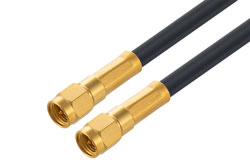 PE3C7358 - SMA Male to SMA Male Low Loss Cable Using PE-C200 Coax