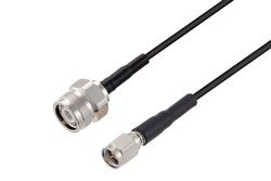 PE3C7361 - TNC Male to SMA Male Cable Using RG174 Coax