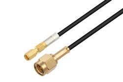 PE3C7424 - SMA Male to SSMC Plug Low Loss Cable Using PE-C100 Coax