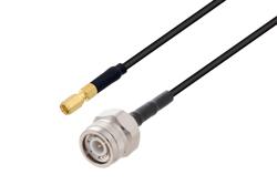 PE3C7473 - SSMC Plug to TNC Male Low Loss Cable Using PE-C100 Coax