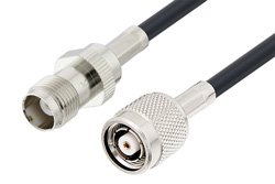 PE3C7597 - TNC Female to Reverse Polarity TNC Male Cable Using LMR-195 Coax