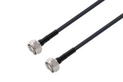 PE3C7763 - 4.3-10 Male to 4.3-10 Male Low Loss Cable Using LMR-240-UF Coax with Times Microwave Components