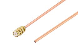 PE3C7804 - SMP Female to Straight Cut Lead Cable Using PE-047SR Coax