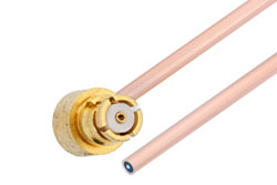 PE3C7805 - SMP Female Right Angle to Straight Cut Lead Cable Using PE-047SR Coax
