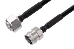 PE3C7828 - 4.3-10 Male to 4.3-10 Female Low PIM Cable Using 1/4 inch Superflexible Coax