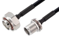 PE3C7837 - 7/16 DIN Male to 7/16 DIN Female Low PIM Cable Using 1/4 inch Superflexible Coax