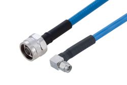 PE3C7912 - Plenum N Male to SMA Male Right Angle Low PIM Cable Using SPP-250-LLPL Coax