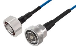 PE3C7993 - 7/16 DIN Male to 7/16 DIN Female Low PIM Cable Using TFT-5G-402 Coax Using Times Microwave Components