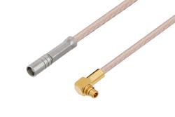 PE3C8030 - MCX Jack to MMCX Plug Right Angle Cable Using RG316 Coax