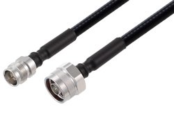 PE3C8063 - 2.2-5 Female to N Male Low PIM Cable Using 1/4 inch Superflexible Coax