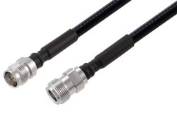 PE3C8065 - 2.2-5 Female to N Female Low PIM Cable Using 1/4 inch Superflexible Coax