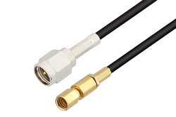 PE3C8188 - SMA Male to SSMC Plug Low Loss Cable Using LMR-100 Coax