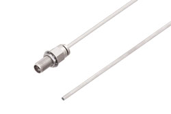PE3C8193 - 2.92mm Female Bulkhead to Straight Cut Lead Cable Using PE-SR405AL Coax