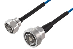 PE3C8299 - 4.3-10 Male to 7/16 DIN Female Low PIM Cable Using TFT-5G-402 Coax Using Times Microwave Components
