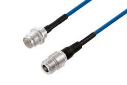 PE3C8395 - 2.2-5 Female to N Female Low PIM Cable Using TFT-5G-402 Coax Using Times Microwave Components