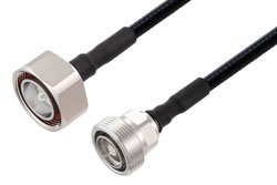 PE3C8494 - 7/16 DIN Male to 7/16 DIN Female Cable Using SPF-250 Coax