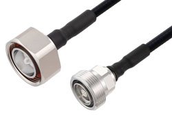 PE3C8511 - 7/16 DIN Male to 7/16 DIN Female Cable Using SPO-250 Coax