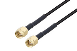PE3C8634/HS - SMA Male to SMA Male Low Loss Cable Using LMR-100A-UF Coax with HeatShrink