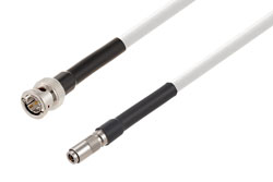 PE3C8815/WH - 75 Ohm BNC Male to 75 Ohm 1.0/2.3 Male 6G SDI Cable Using 75 Ohm 1694A-WH Coax