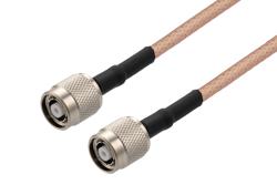 PE3C9583/HS - Reverse Polarity TNC Plug to Reverse Polarity TNC Plug Low Loss Cable Using PE-P195 Coax with HeatShrink