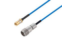 PE3C9724 - Mini SMP Male to 2.92mm VITA 67 Cable Using PE-P047HF Coax with HeatShrink