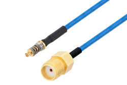 PE3C9737 - Mini SMP Female to SMA Female VITA 67 Cable Using PE-P086HF Coax with HeatShrink