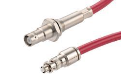 PE3C9784 - 20KV Female Bulkhead to SHV Plug Cable Using RG213HV Coax