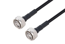 PE3C9822 - 4.3-10 Male to 4.3-10 Male Low Loss Cable Using TCOM-240 Coax with Times Microwave Components